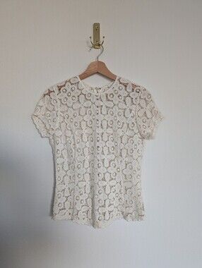 100% Cotton Lace Crochet Blouse